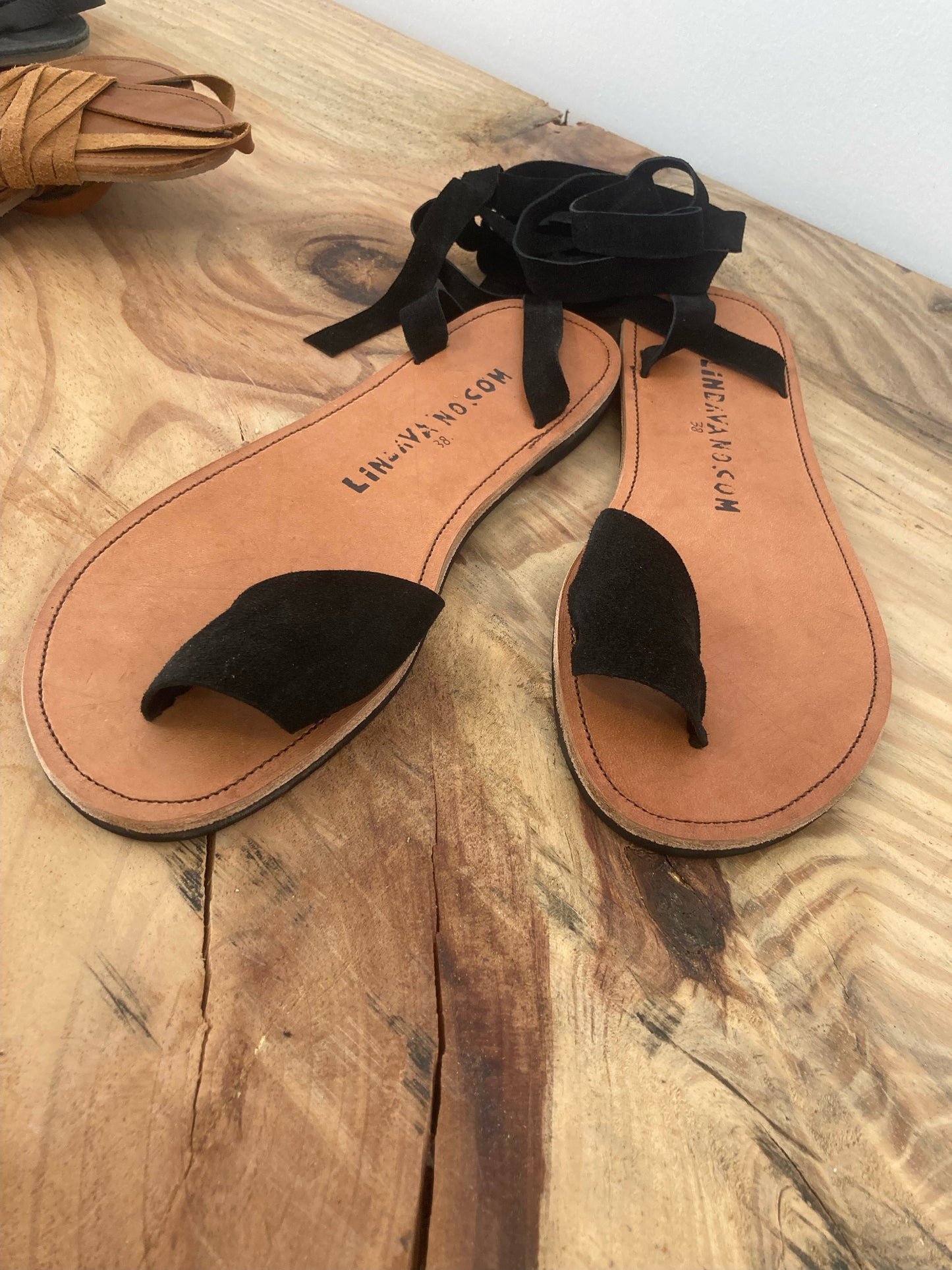 Amanda Suede Sandals with Leather Sole