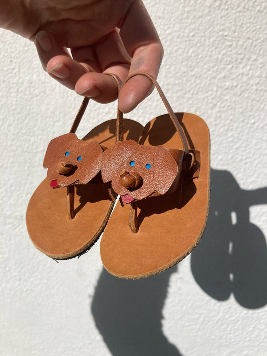 Kids Dog Face Flipflops